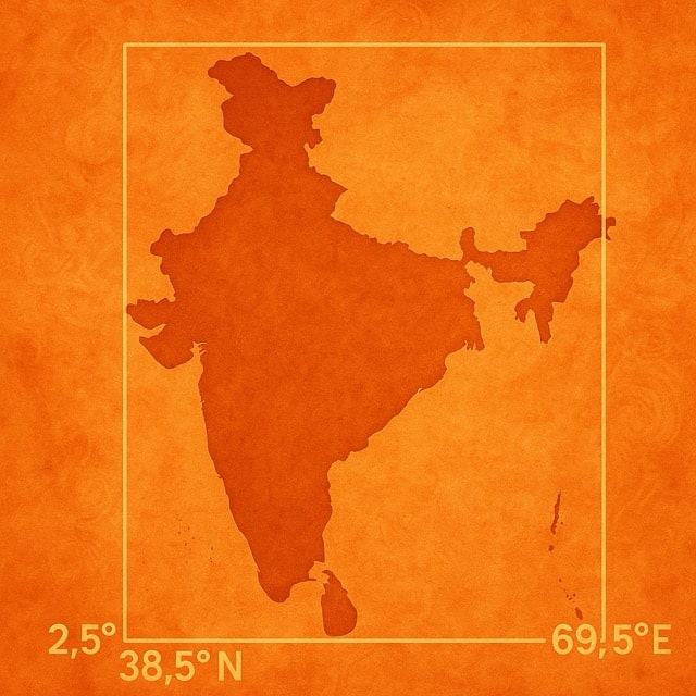 India Map Bounding Box